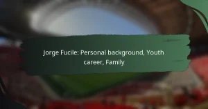 Jorge Fucile: Personal background, Youth career, Family