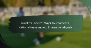 Nicolás Lodeiro: Major tournaments, National team impact, International goals