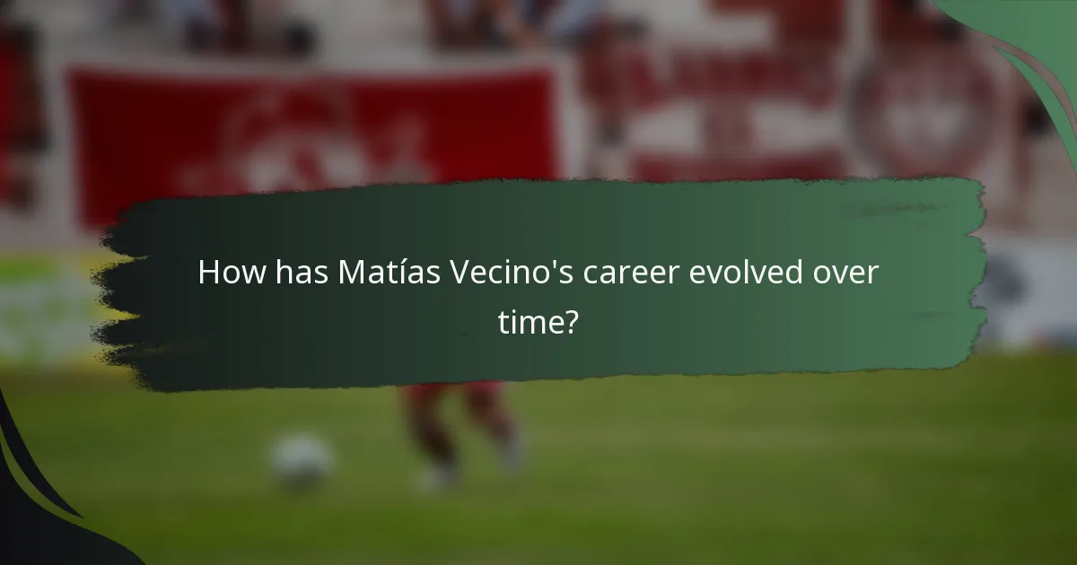 How has Matías Vecino's career evolved over time?