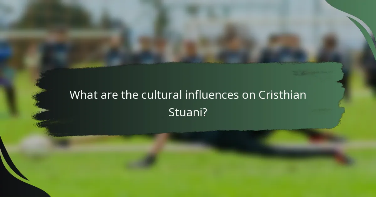 What are the cultural influences on Cristhian Stuani?